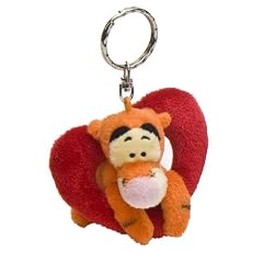 Winnie Puuh 700096 - Tigger mit Herzchen 8 cm Schl�sselanh�nger