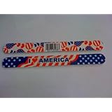 Imprint Fun Colorful American Flag Nail File 7" x 3/4" (6 pcs)
