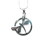Dragonfly in Circle Silver Fashion Pendant with Choker Necklace