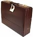 Bugatti Burgundy  Leather Attache Case 5" Exp 6"