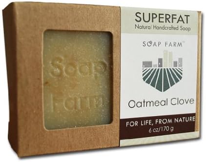 Soap Farm Oatmeal-Clove SUPERFAT All Natural Soap 6 oz Bar