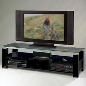 65-3/4-Inch Wide Credenza Unit, TV Stand & Audio Rack Combination in Black-model:EL9462