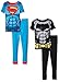 Justice League Boys' Batman Vs Superman Short Sleeve 4 Piece Cotton Set