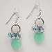 Sista Jewelry Hand Made Natural Opal Stone Dangle Earring Set