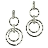 Hoop Circle Rhinestone Earrings