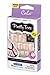 Cala Pretty Toes Complete Toenail Kit with Nail Art and Nail Glue (28 Nails in 14 Sizes) French Tip With Double Pink Hearts 88225