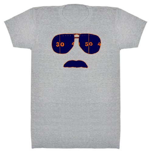 Strange Cargo Men's Ditka Glasses And Stache Tshirt