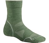 Smartwool Women's PhD Outdoor Light Crew Wool Socks,Sage/Natural,S US