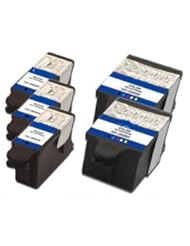 CE: Compatible Kodak #30XL Bulk Set of 5 Ink Cartridges: 3 Black & 2 Color For Hero 3.1, 5.1 ESP C310 C315 2150 2170 - Speedy Inks