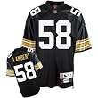 Jack Lambert #58 Pittsburgh Steelers NFL Retired Premier Jersey (Black)