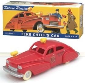 Dimestore Dreams 20020 Fire Chief's Car 1:43 plastic retro look