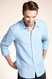 Blue Harbour Pure Linen Chambray Shirt