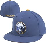 Buffalo Sabres Blue M&N Vintage Basic Logo Fitted Hat
