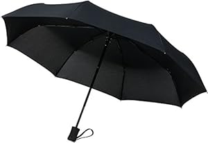 Crown Coast Umbrellas | Free Replacement Guarantee - Heavy Duty Auto Open/Close Travel Umbrella Windproof Up To 60 MPH Winds - Frame Won't Break If Flipped Inside Out - Customer Service Backed Product