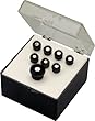 Martin Bridge/End Pin Set, Ebony with Pearl Inlay