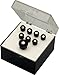 Martin Bridge/End Pin Set, Ebony with Pearl Inlay