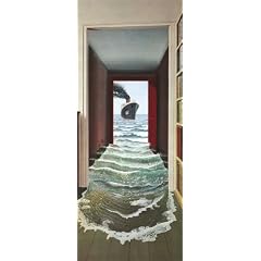 Fototapete Motivtapete Bildtapete Türtapete - Le Secret - Das Geheimnis - Optische Täuschung / Illusion Schiff Wasser Flur Überschwemmung - Größe 86 x 200 cm