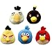 Angry Birds Plush - Set of 5 Birds (Red, Yellow, White, Blue and Black - 5 inch) -Officially Licensed by Rovio