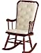 Baby Doll Bedding Heavenly Soft Adult Rocking Chair Cushion Pad Set, Ivory