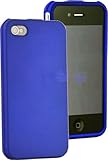 For Verizon Apple iPhone 4 Rubberized Hard Case Cover BLUE