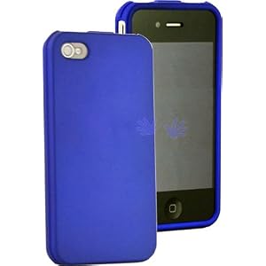For Apple iPhone 4 Rubberized Hard Case Cover BLUE