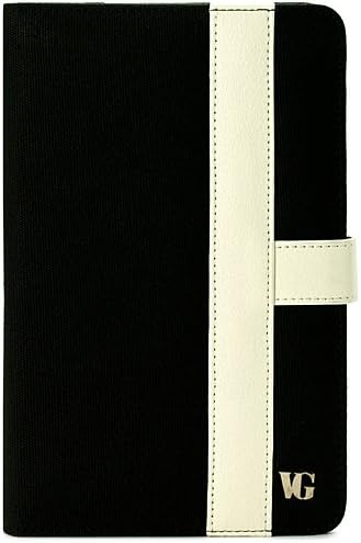 Canvas Limited Edition Protective Slim and Durable Professional Faux Leather Executive Portfolio Cover Carrying Case with Memory Card Slots For Amazon Kindle Fire Full Color 7" Multi-touch Display, Wi-Fi (Newest Tablet) + Includes a Crystal Clear High Quality HD Noise Filter Ear buds Earphones Headphones ( 3.5mm Jack )