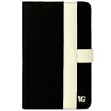 Black White Canvas Jacket Portfolio Cover Carrying Protective Case for HTC  ....