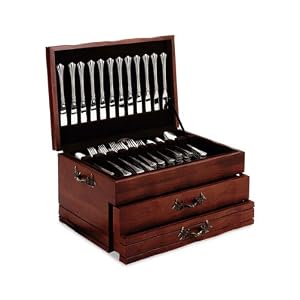 Reed and Barton Provincial Two Drawer 571M Flatware Chest by 