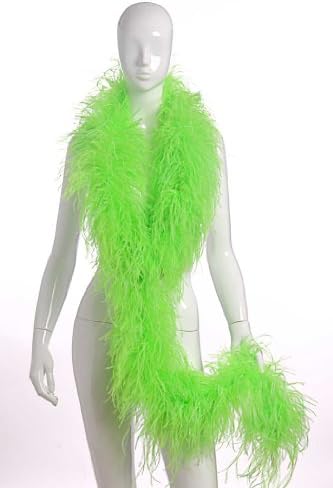 4 Plies Ostrich Boas Lime