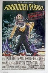 FORBIDDEN PLANET - VINTAGE MOVIE POSTER - ROBOT(Size 26"x38")