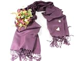 Pashmina Cashmere Wool Silk Scarf Shawl Wrap *Orchid*New