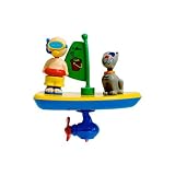 41qqAkbx8aL. SL160  Caillou Wind Up Bath Tub Sail Boat [Blue]