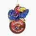 Kansas Jayhawks 5 Glass Mascot Basketball Ornament