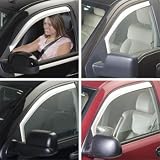 Putco 480402 Element Chrome Window Visor - Set of 4