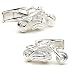 Hog Harley Motorcycle Silver Cufflinks Cuff Links