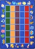 IMAGE OF Educational Alphabet Phonics Blue Kids Rug Size: 10'9