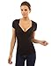 PattyBoutik Women's V Neck Pleated Empire Waist Top