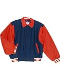 ROYAL BLUE WOOL BODY<br>Assorted Color Leather Sleeves