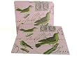 Botanical Birds 12 File Folders with Vintage Designs Manila Folder Set
