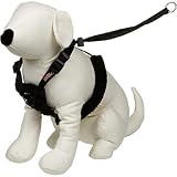 Yuppie Puppy Large Black Non-Pull Mesh Harness, Large, Color:Black