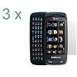 Durable Clear Reusable LCD Screen Protector -3 Pack for AT&T Samsung Impression SGH-A877 Cell Phone