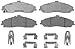 ACDelco Silver 14D731CH Ceramic Front Disc Brake Pad Set with Hardware