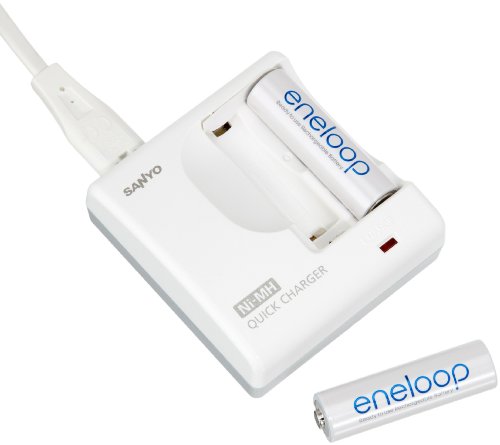 Sanyo MDR02 eneloop Ladeger&auml;t inkl. 2x AA Akkus Preisvergleich