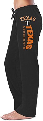 PTCY Women's Running Pants Texas Longhorns College Logo Custom Black Size XL
