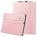 Fintie Case for 12.3 Inch Microsoft Surface Pro 7, Surface Pro 6, Surface Pro 5, Surface Pro 4, Pro 3 - Portfolio Business Cover with Pocket, Compatible with Type Cover Keyboard (Rose Gold)
