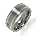Van Maar Herren-Ring Wolfram Sterling Silber bicolor 60 60420005