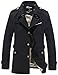 Wantdo Men's Cotton Single Breasted Trench Jacket