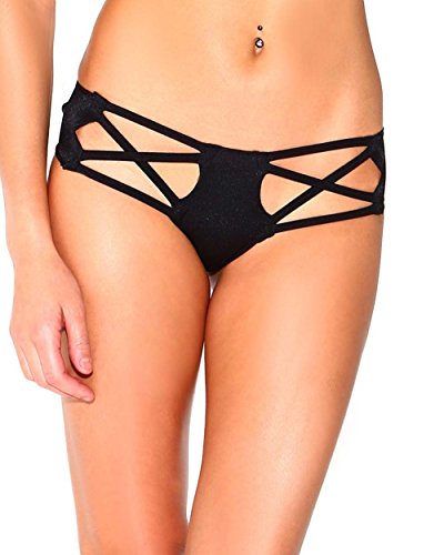 iHeartRaves Cross Cut Out Rave Booty Shorts