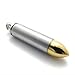 AMIST Jewelry Stainless Steel Bullet Pendant Necklace Chain Mens Silver&Golden