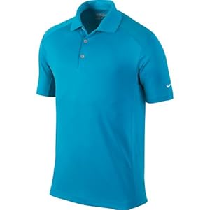 Nike Golf 2014 Dri-FIT Victory Polo Vivid Blue/White Large